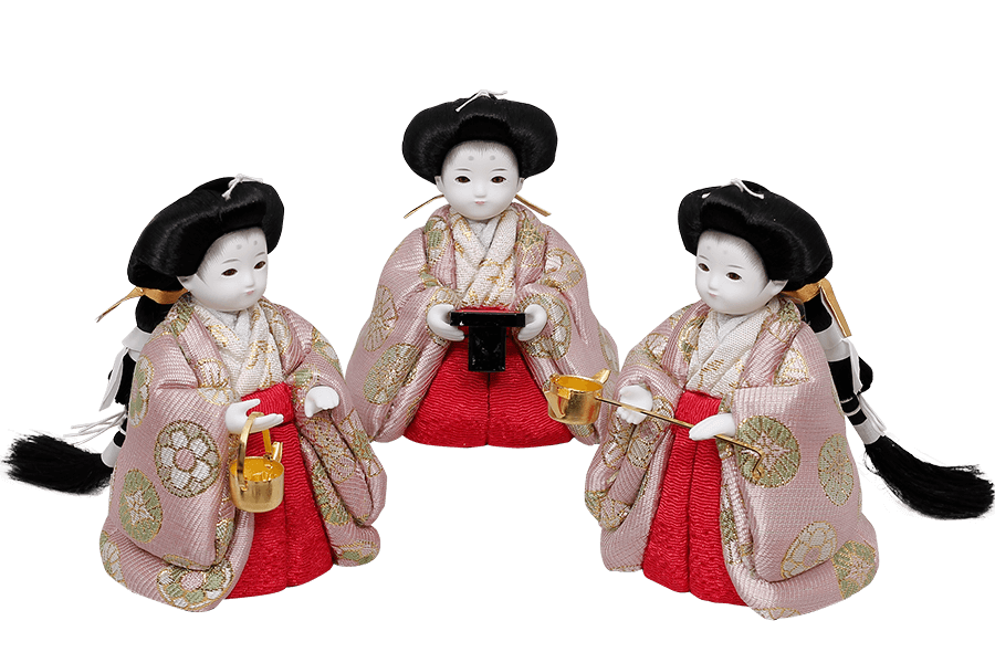 木目込み雛人形単体販売 | 三人官女 | 雛人形のひととえ
