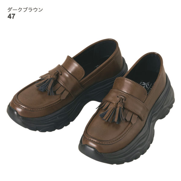 インフルエンサーコラボ/yukie】レディースタッセルローファー【22.5