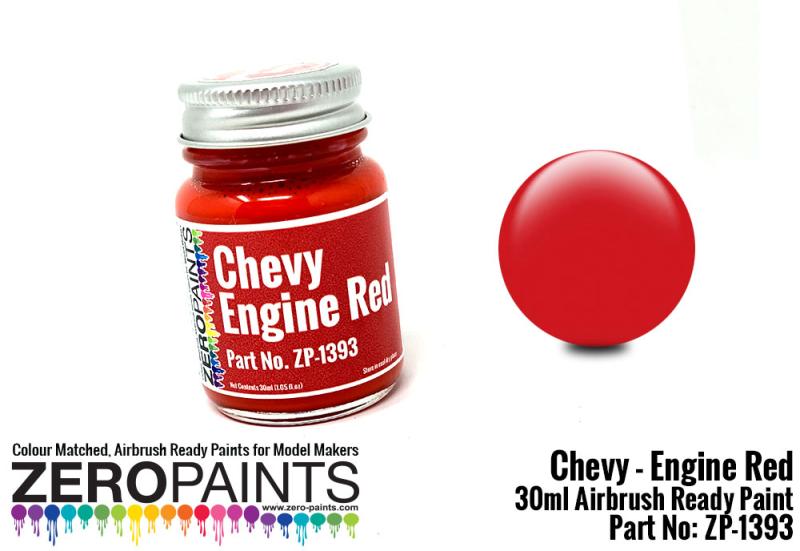 Chevy USA Red Engine Paint 30ml | ZP-1393 | Zero Paints