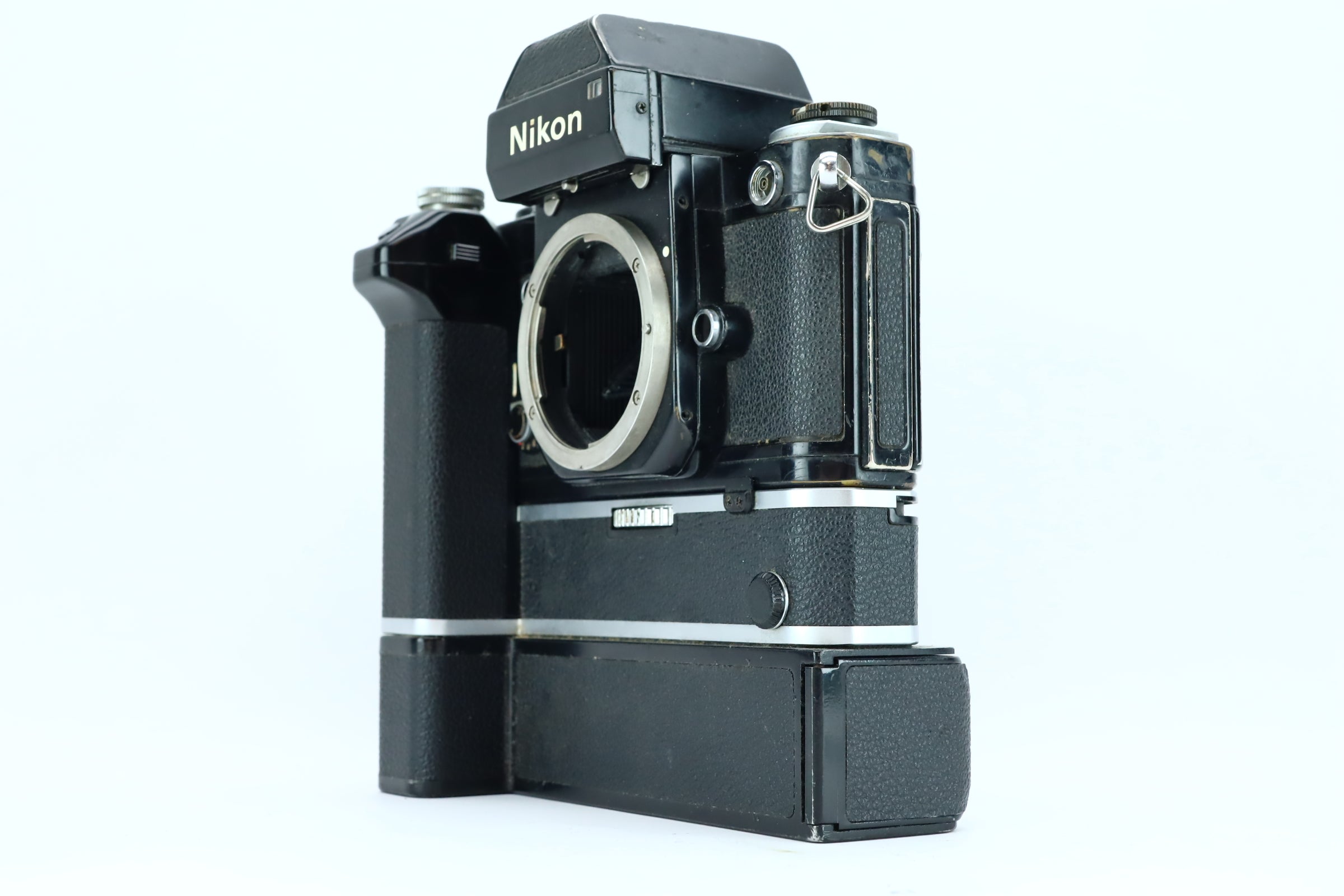 Nikon F2 with MD-2 Motor Drive and MB-1 Battery Pack – Hard to