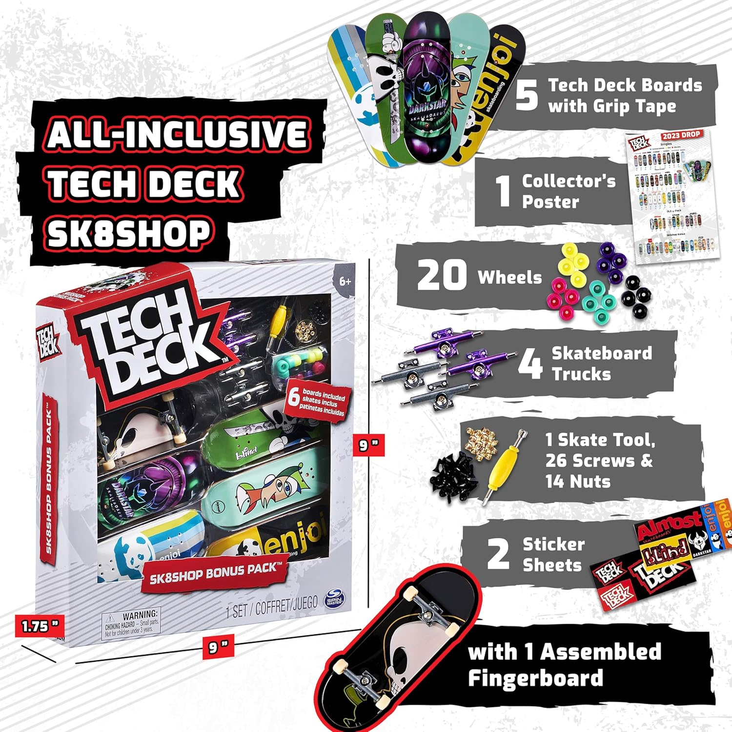 Tech Deck Sk8shop Bonus Pack – HUZZAH! Toys