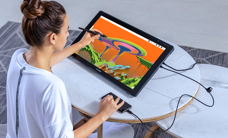 Huion Kamvas 22 Plus - 21.5インチ液晶ペンタブレット