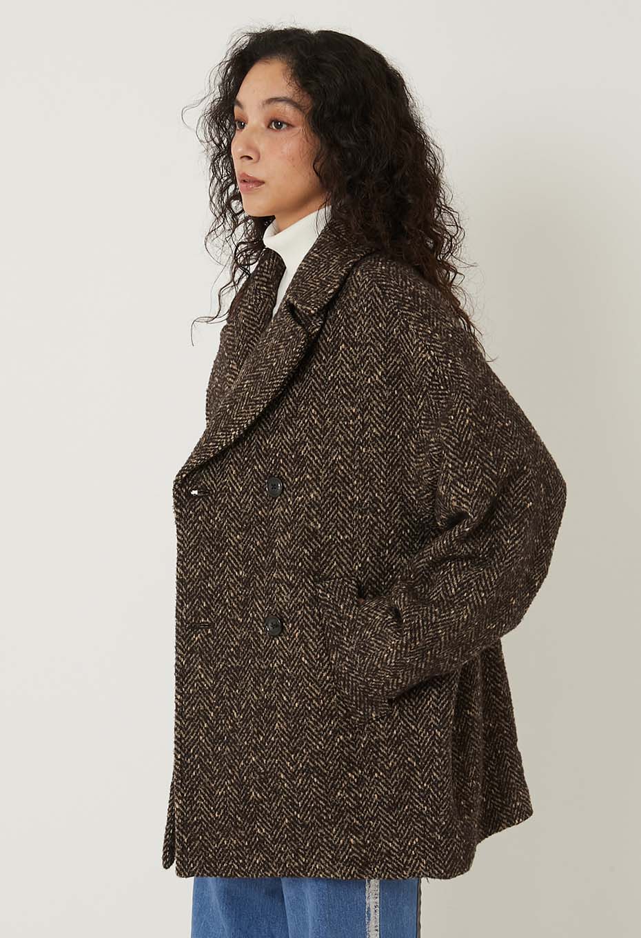 TICCA /ミックスツイードピーコート/TBDA-242 | TICCA | ハリウッド