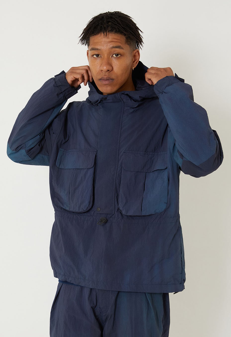 ニショクゾメ リサイクルナイロン アノラック | BLUE BLUE JAPAN