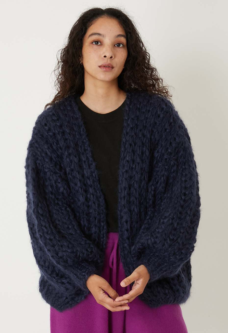 LES TRICOTS D'O /AUDREY モヘアカーディガン | LES TRICOTS D'O