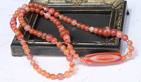 一点もの】南紅瑪瑙の天珠ネックレス-002|パワーストーンのヒーリング