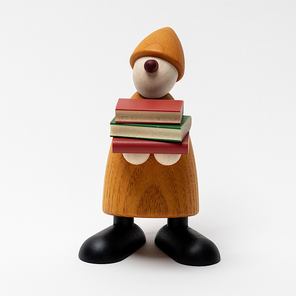 本を運ぶ妖精イエロー（男の子）：生活・くらし：百町森