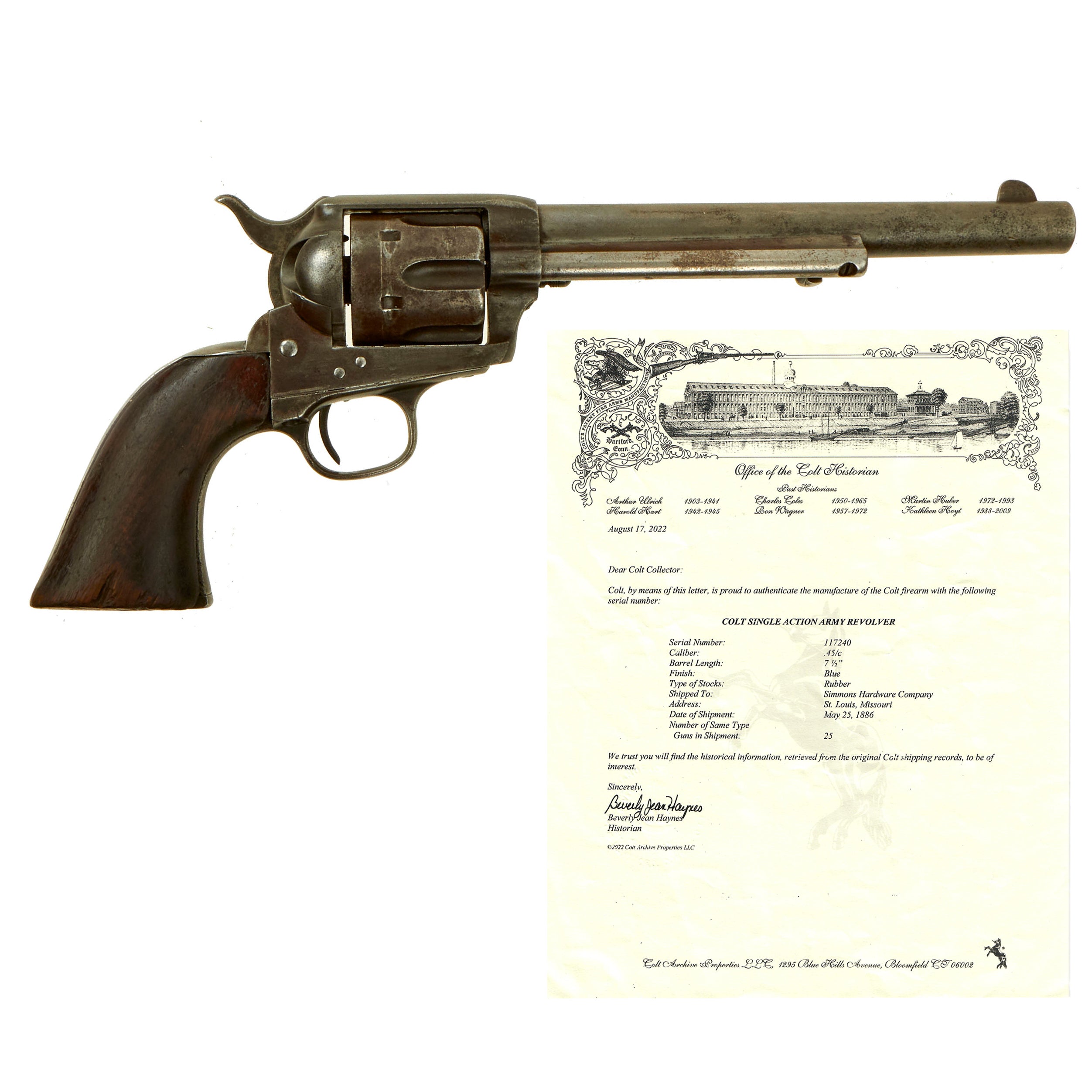 Original U.S. Colt Frontier Six Shooter .44-40 Revolver made in