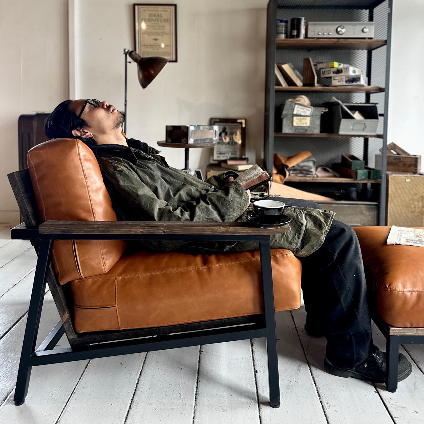 ANNA LEATHER-SF-016 /1-SEATER / 大阪・堀江・家具屋・ヴィンテージ