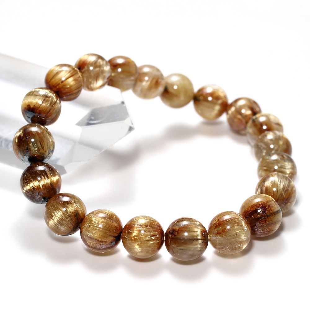 特別価格/高品質]キャッツアイルチルクォーツブレスレット/ヘマタイト