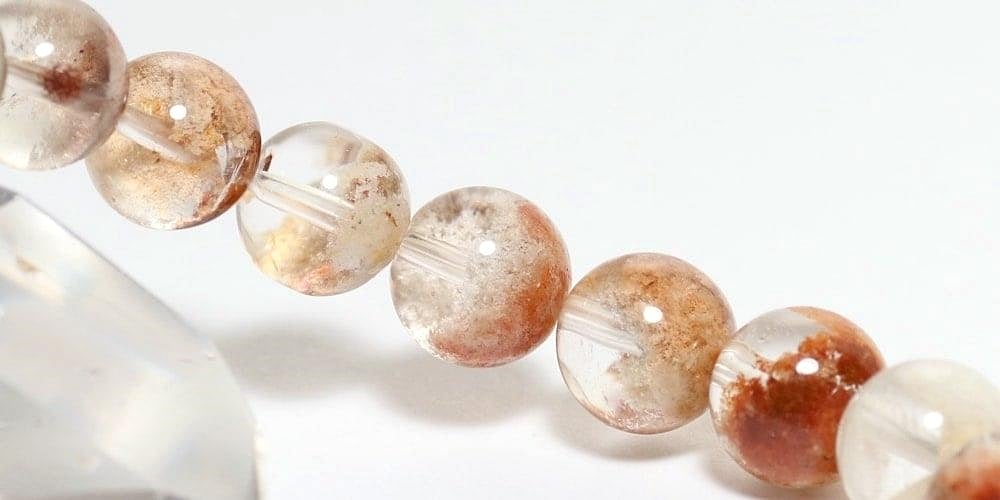 高品質]ガーデンクォーツブレスレット/ガーデン水晶（約10mm玉