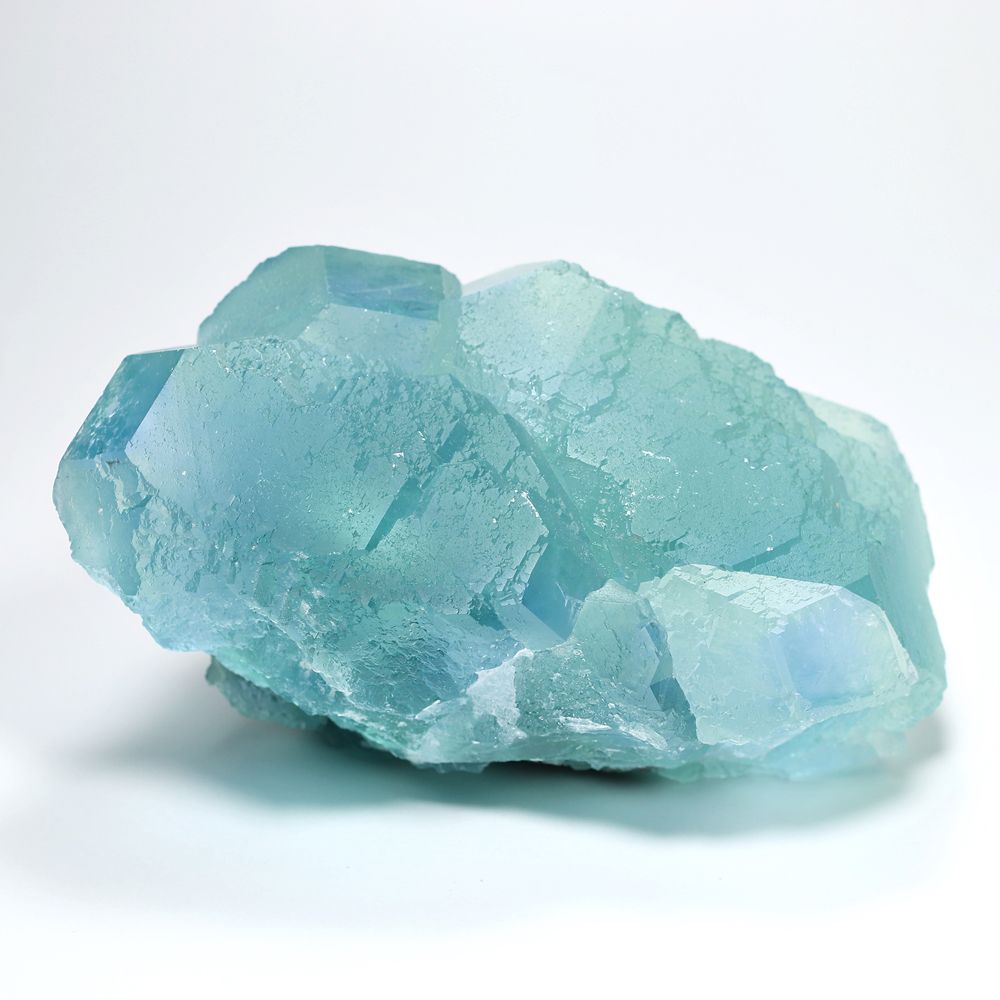 中国/福建省産グリーンフローライト結晶原石（天然蛍石/大型1.72kg