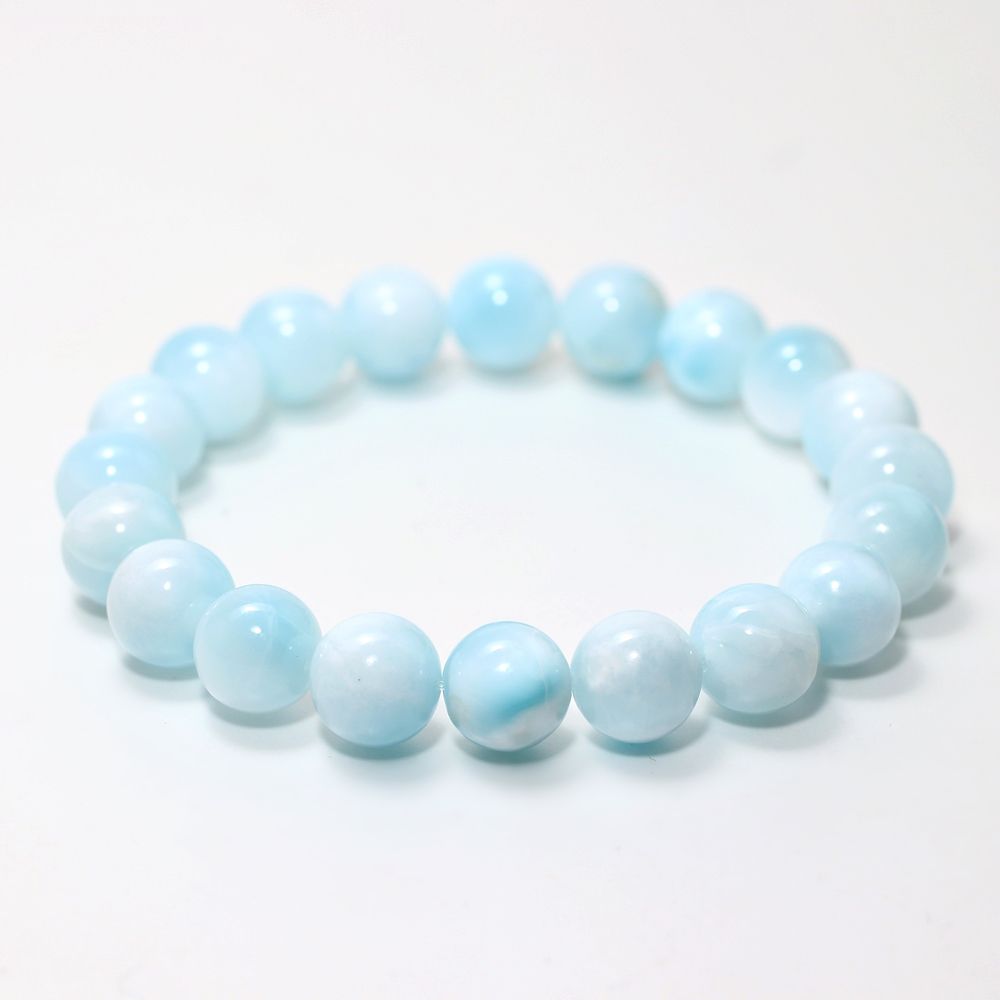 高品質]アイスラリマーブレスレット（約10mm玉） - 埼玉県吉川市の