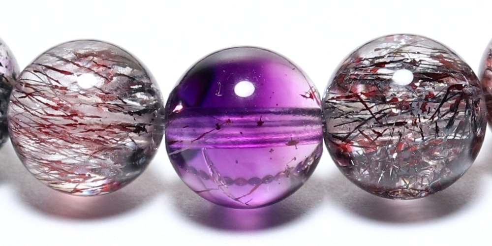 高品質++]ミックススーパーセブンブレスレット（約7mm玉） - 埼玉県