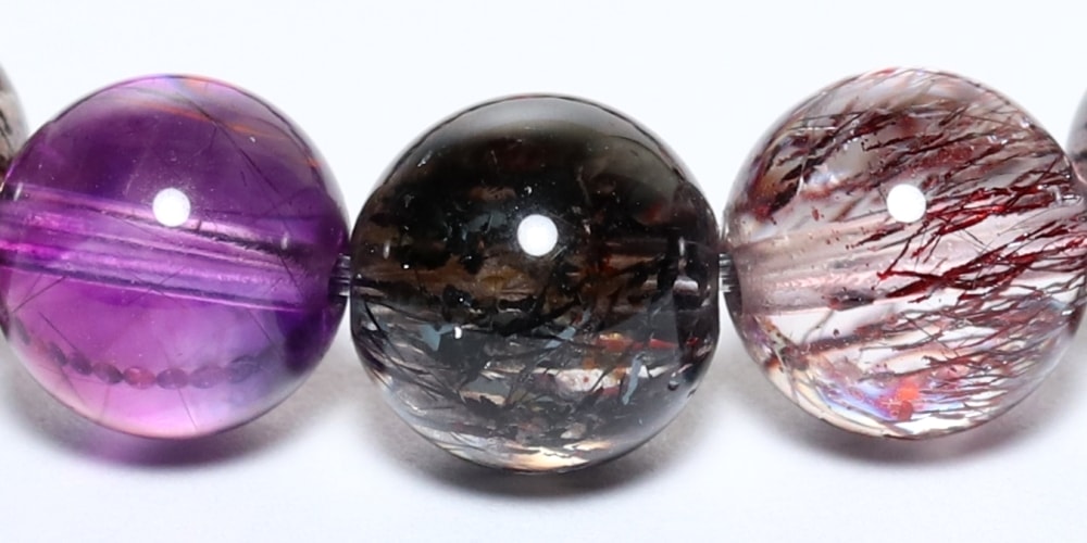 トップクォリティ]ミックススーパーセブンブレスレット（約8mm玉