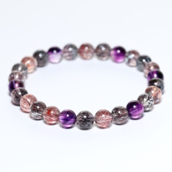 トップクォリティ]ミックススーパーセブンブレスレット（約8mm玉