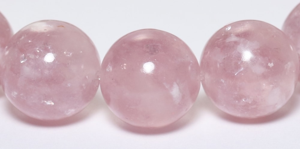 高品質]ピンクマイカブレスレット（約13mm玉） - 埼玉県吉川市の天然石