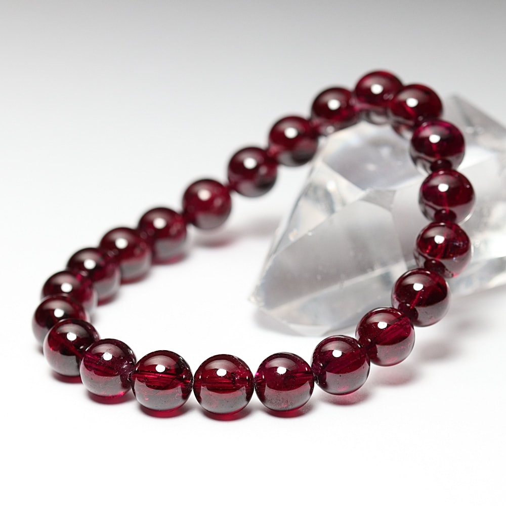 高品質++]ロードライトガーネットブレスレット（約8.5mm玉） - 埼玉県