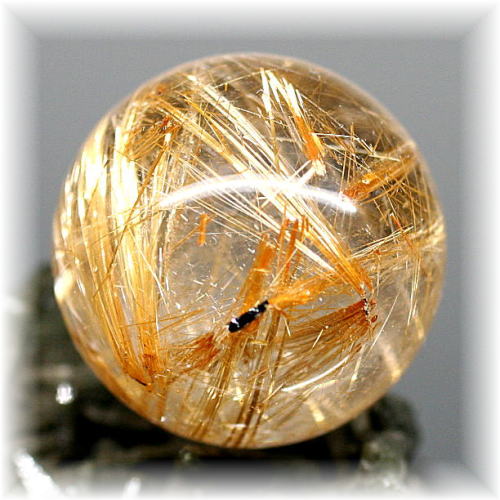 高品質]ゴールドルチルクォーツ丸玉/スフィア - 埼玉県吉川市の天然石