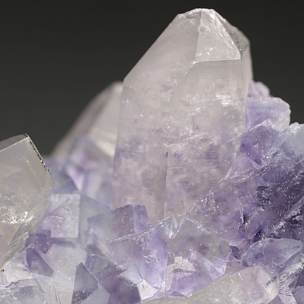 希少共生石！中国/湖南省]瑶崗仙鉱山(ヤオガンシャン)産フローライト