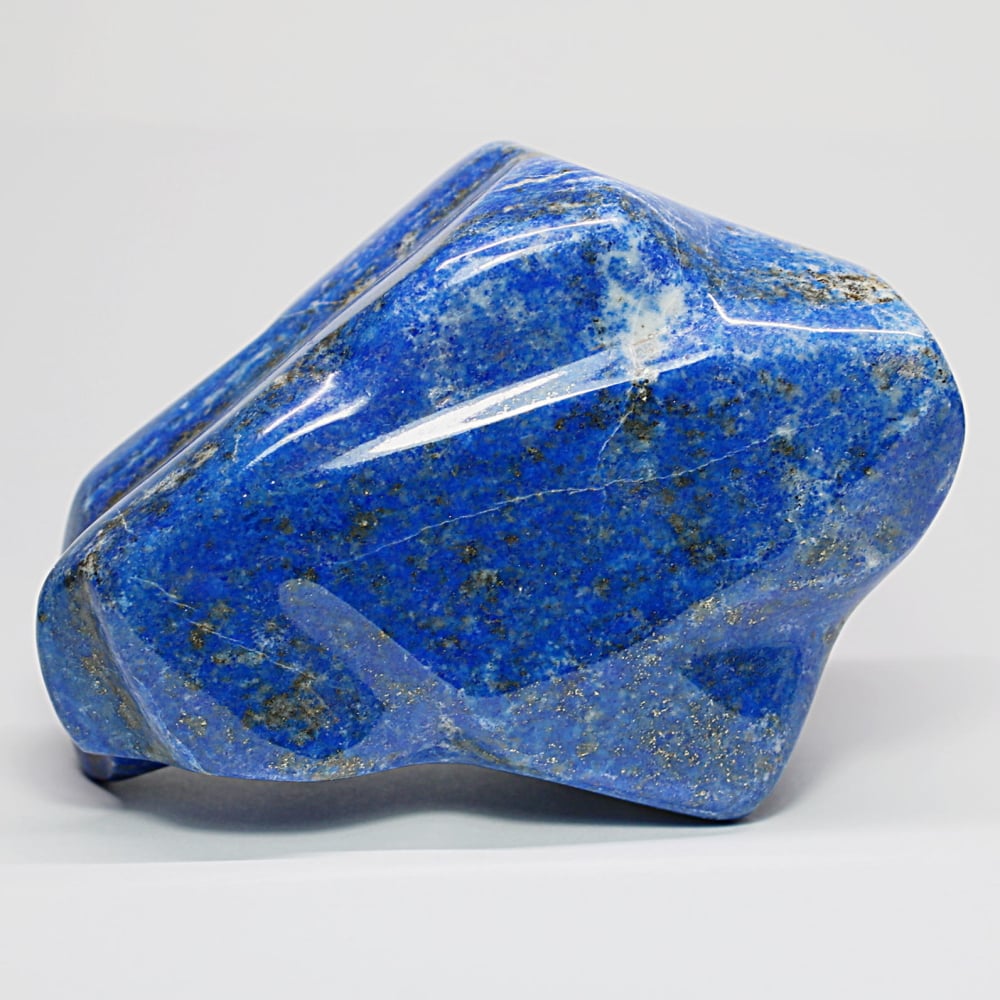 高品質]アフガニスタン産ラピスラズリ磨き原石/フリーフォーム（置物