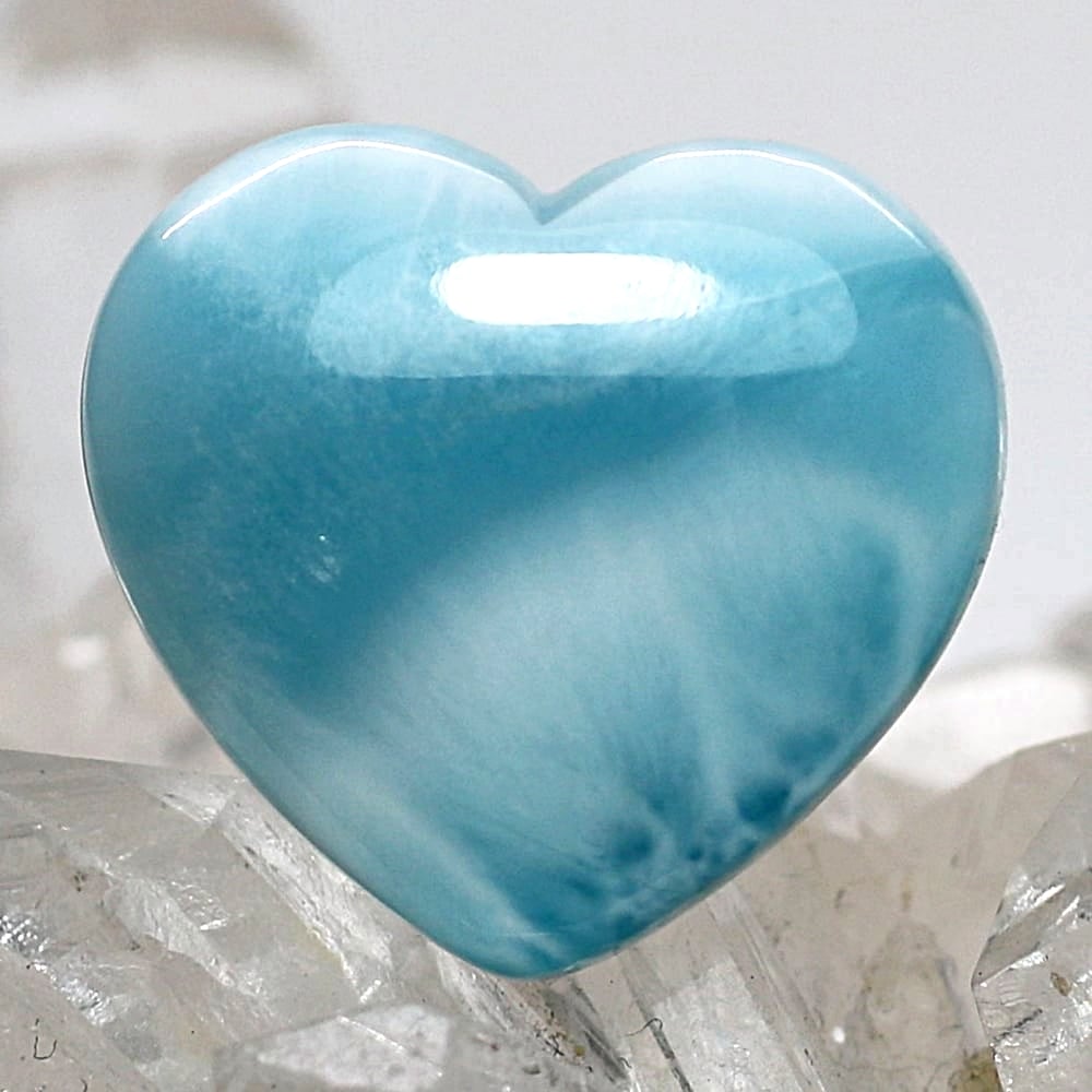 高品質++]ドミニカ共和国産ラリマールース（ハート型） - 埼玉県吉川市