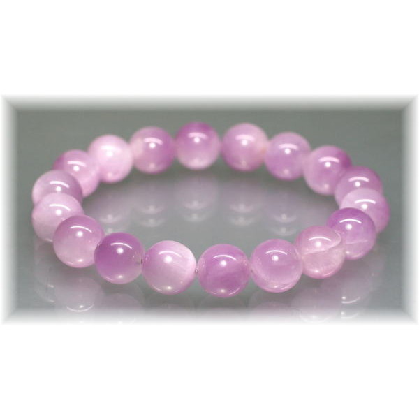 ピンククンツァイトブレスレット（約11mm玉） - 埼玉県吉川市の天然石