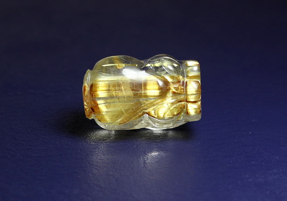 最終価格！ルチル 貔貅 水晶彫刻 貔貅（ヒキュウ） （ルチルクォーツ