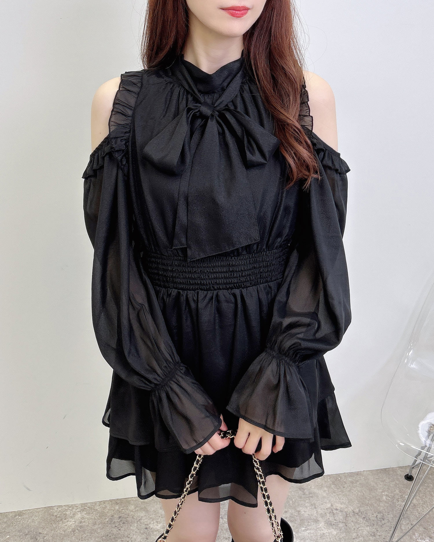 2Wayリボン肩あきワンピース｜INGNI(イング) 公式通販｜INGNI STORE