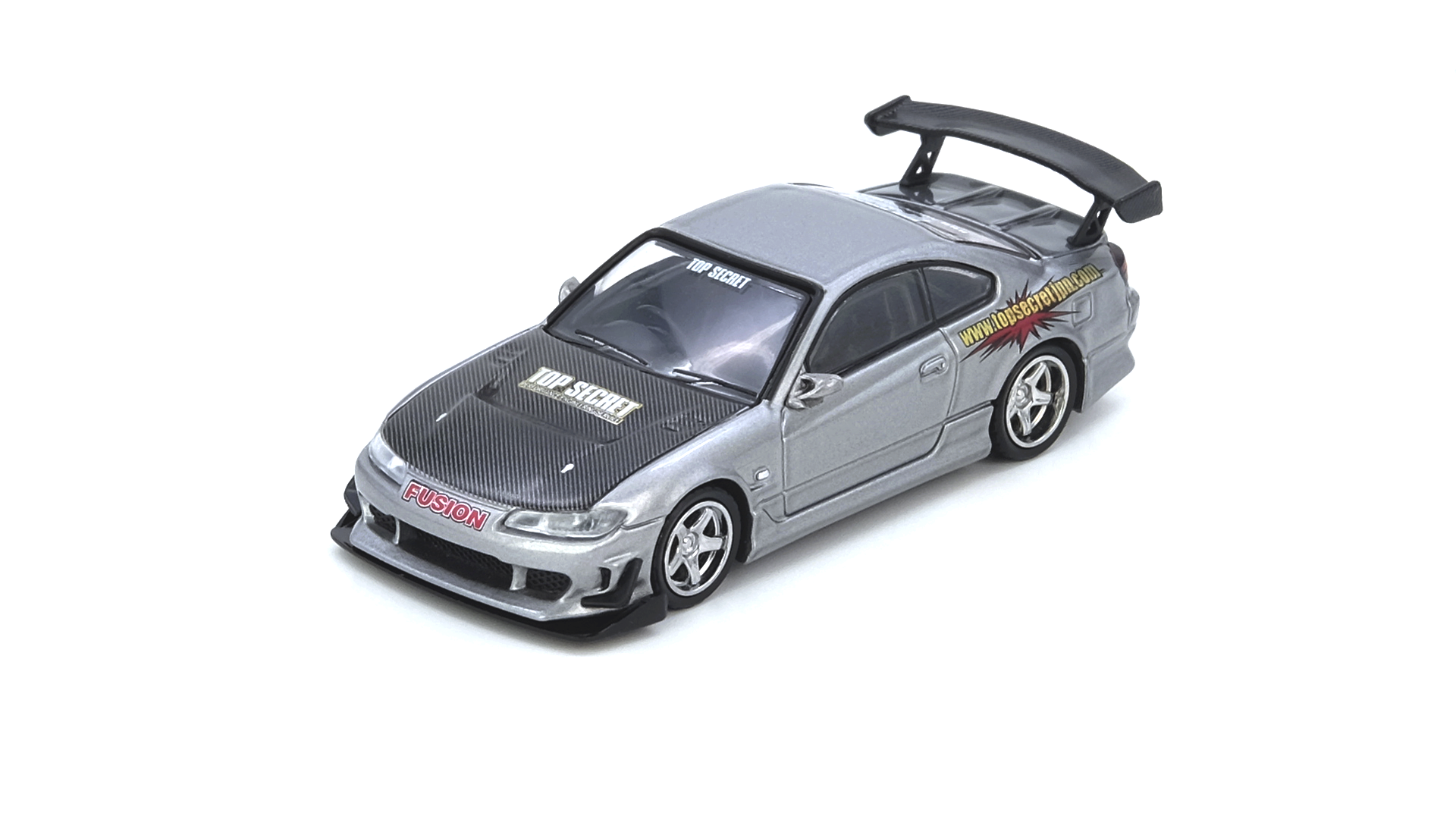 TOP SECRET Silvia (S15) Silver - Inno Models
