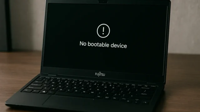 富士通パソコンが起動しない・黒い画面のまま動かない原因と対処法