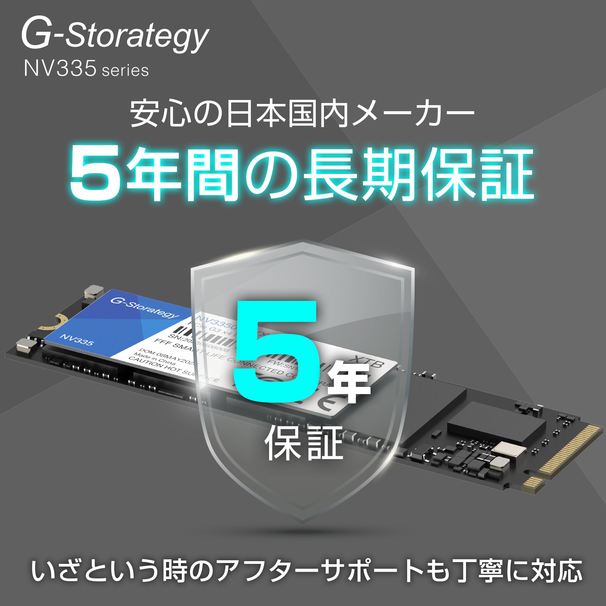 公式】G-Storategy SSD 内蔵型 1TB NVMe Type 2280 読込速度 : 3401 MB