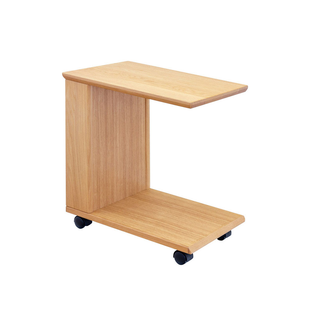 浜本工芸 サイドテーブル「No.2700・2704・2708」キャスター付 オーク