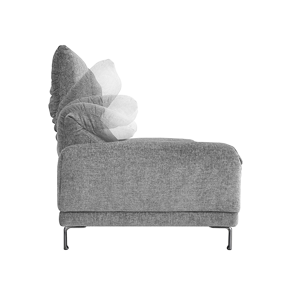 ソファ「パッセロ」布#5_3684 グレー色 金属脚 | 【公式】大塚家具