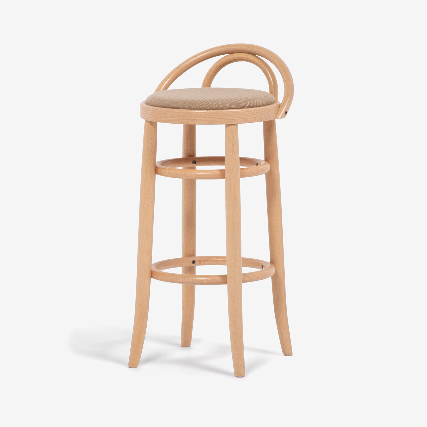 秋田木工 カウンターチェア「209-C」座面高43cm ブナ材ナチュラル色