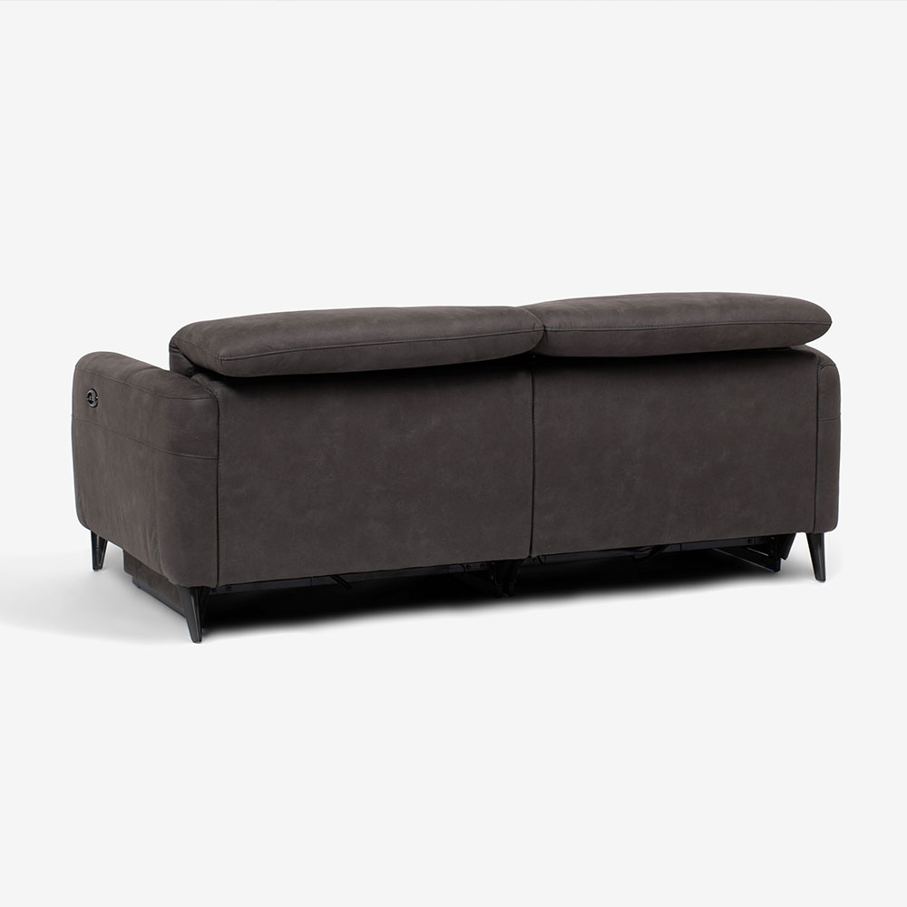 電動リクライニング ソファ「サントル」幅194cm 布グレー GRY＃B-16