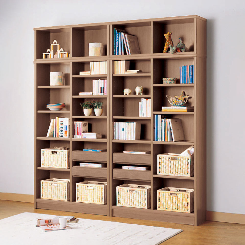 小島工芸 書棚 「Nアコード 105H」幅106.3cm ハイタイプ 全4色