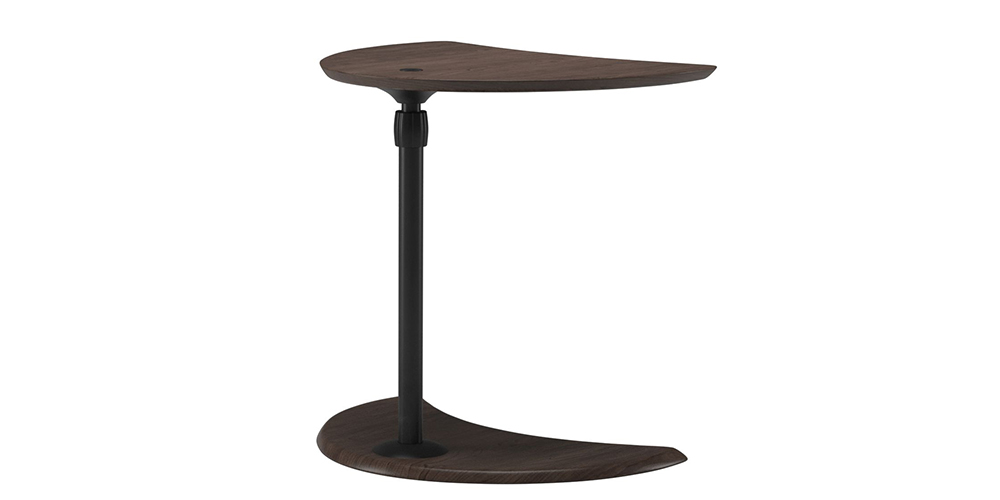 EKORNES（エコーネス）サイドテーブル「USBテーブルA」ウェンゲ色 支柱