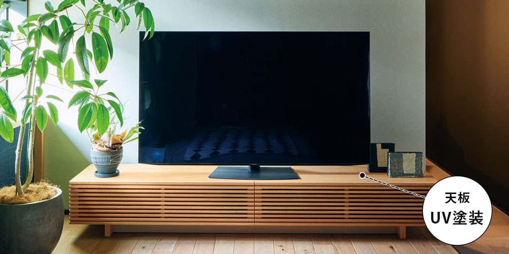 浜本工芸 テレビボード「No.6554TV」高さ35cm ナラ材 ナチュラル色 全4