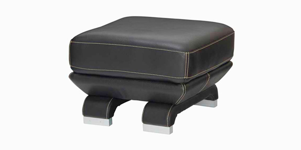 オットマン「L/S 01（エルエス01）」 革ブラック色 #R-887C | 【公式