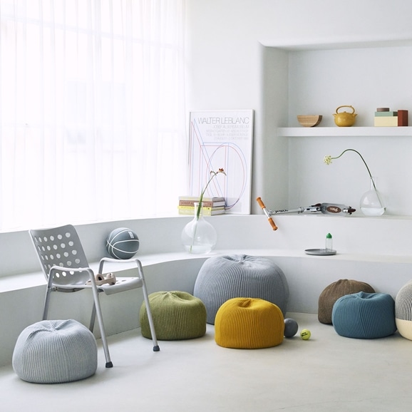 MINI PUUF Blue gray｜1人掛け｜IDEE SHOP Online