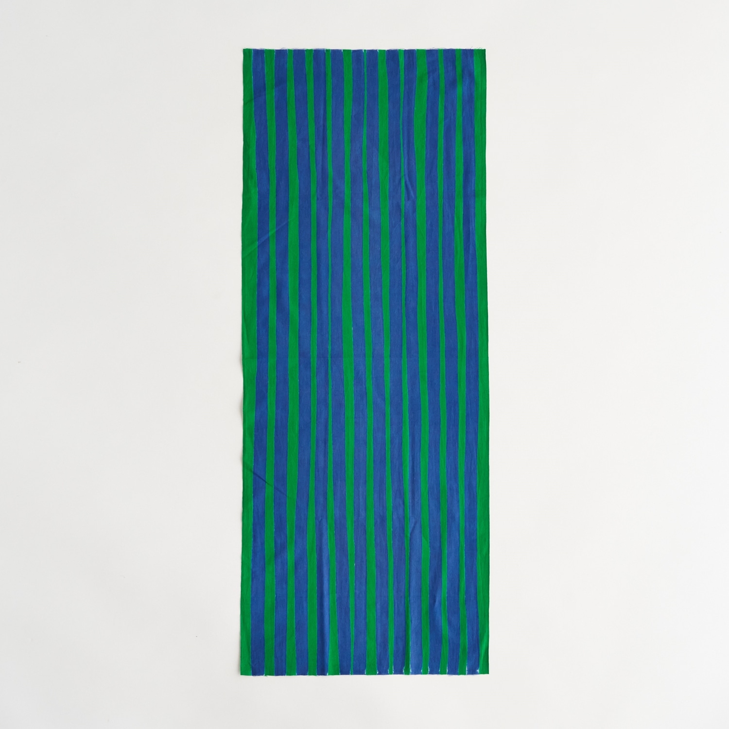 柚木沙弥郎デザイン IDEE Daily Cloth ライン グリーン＆ブルー