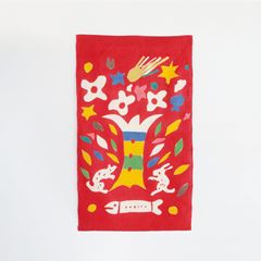 数量限定】柚木沙弥郎デザイン 型染タペストリー「Tree of Life -生命