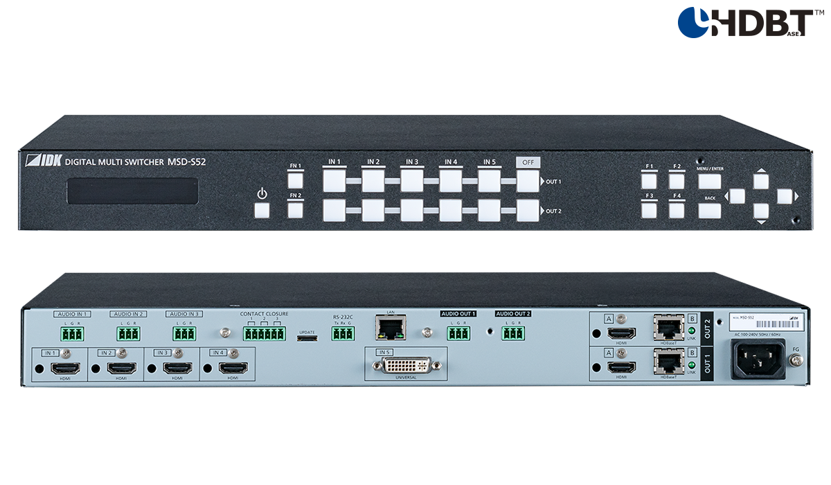 MSD-S52 デジタルマルチスイッチャー | 株式会社アイ・ディ・ケイ