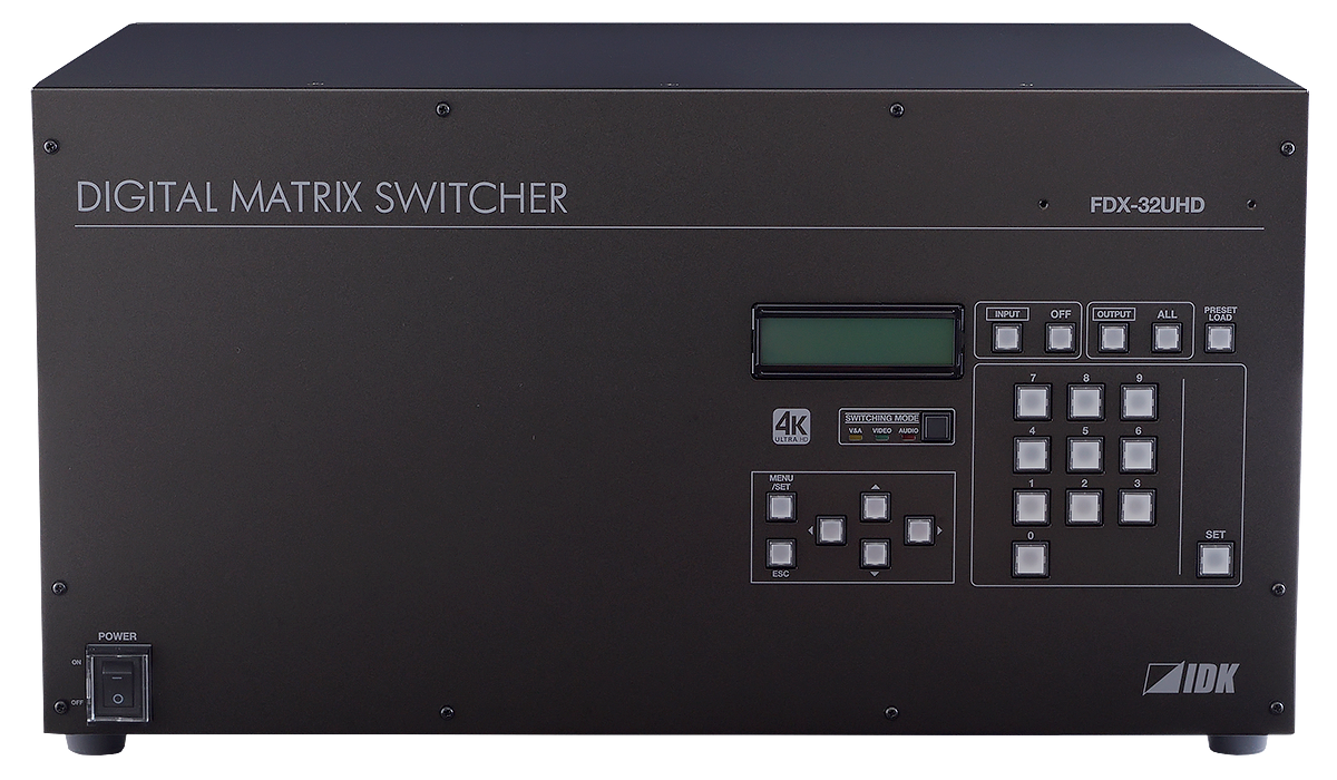 FDX-32UHD 4K@60対応 モジュラー型マトリクススイッチャー | 株式会社