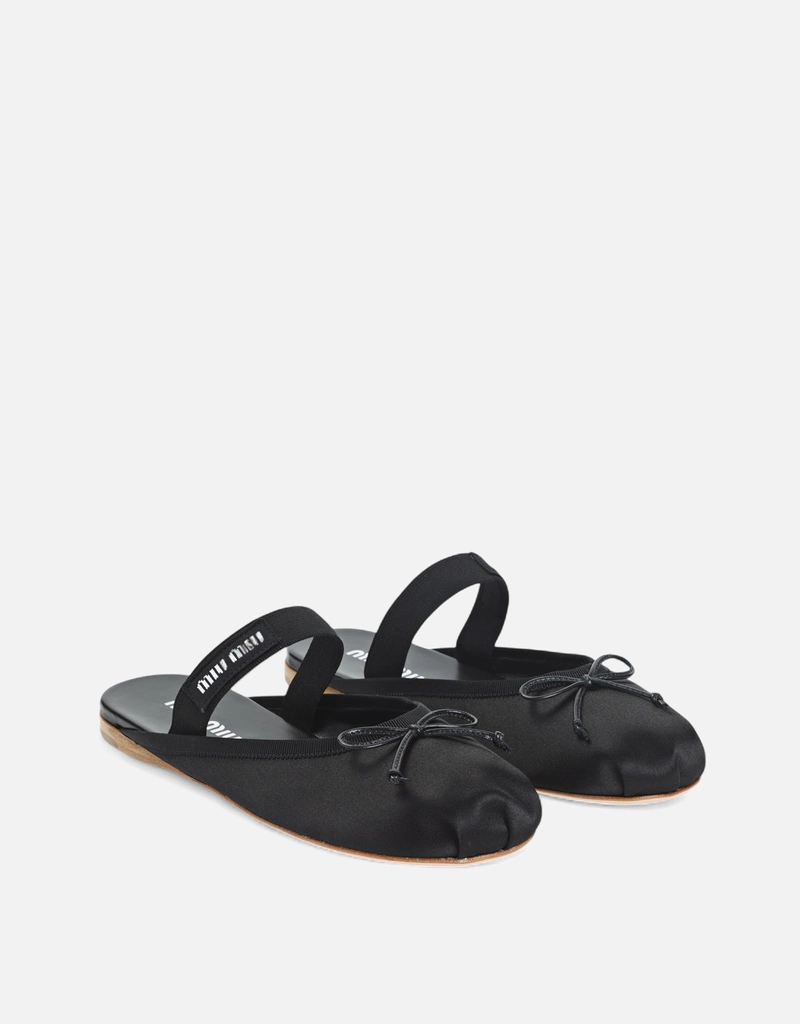 Miu Miu Logo Satin Mule (All New In,Shoes) IFCHIC.COM