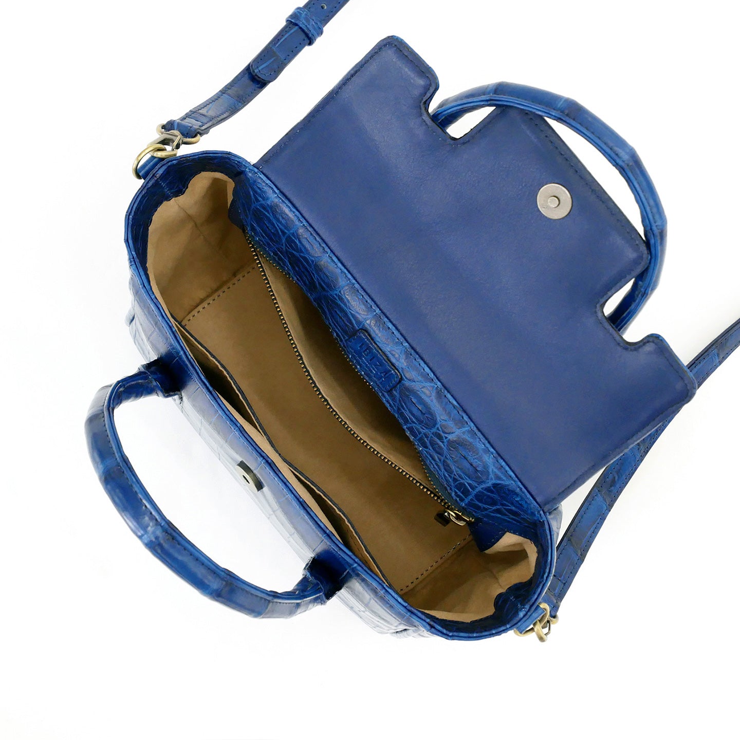 藍染クロコダイル レイーナ 2WAYハンドバッグ – イビサ オンラインショップ