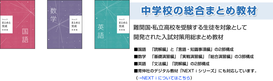 高校入試対策教材 Sirius21まとめと完成シリーズ＆実戦トライアル6+6