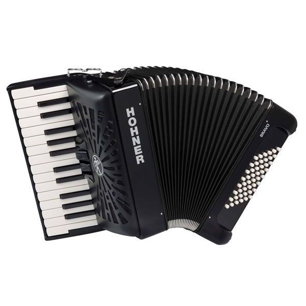 Hohner (アコーディオン専門店・出荷前検品発送)Bravo II 48 BLK