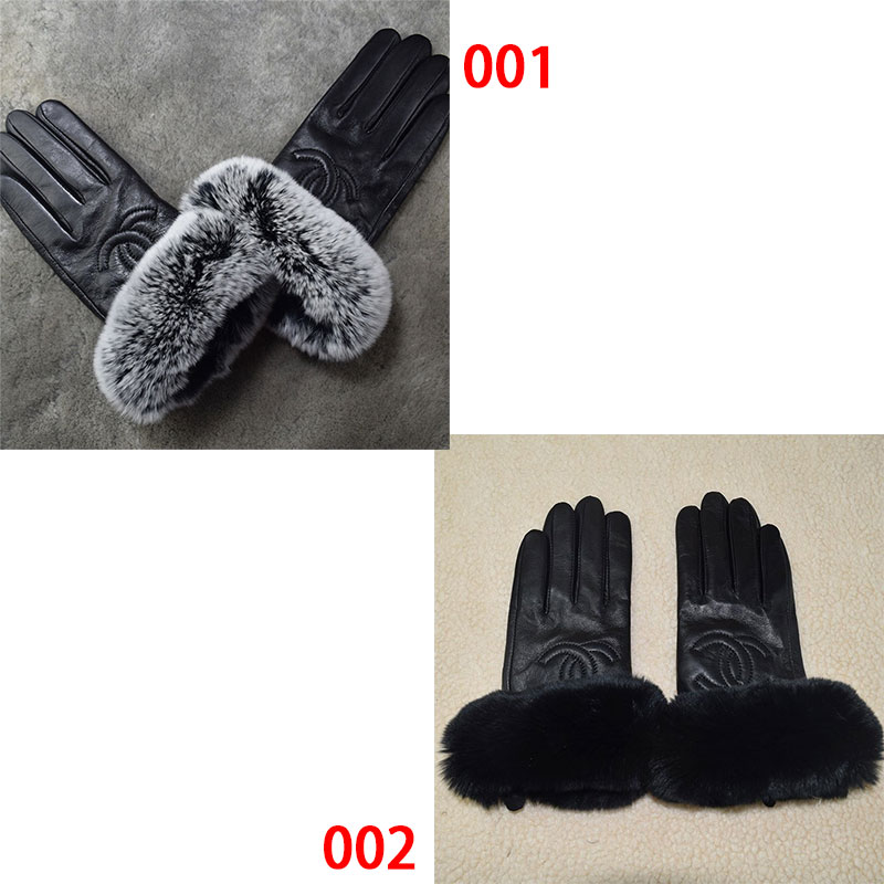 Chanel レディース革手袋 レザーグローブ 手袋 シャネル レディース